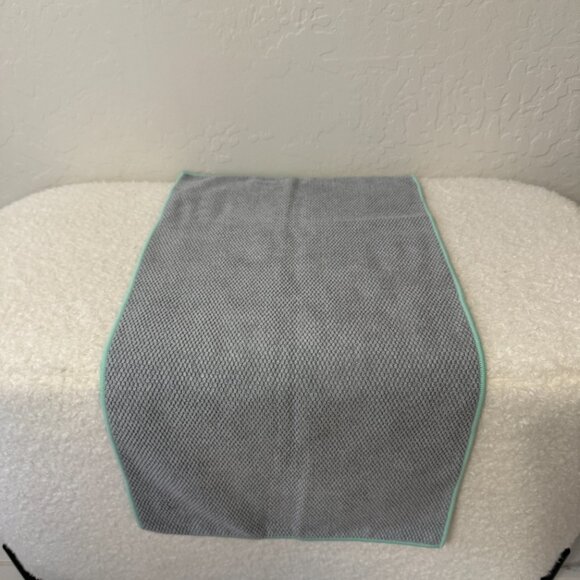 Norwex Diamond Textured Kitchen Towel & Cloth Set (Graphite & mint green trim) - Picture 3 of 7